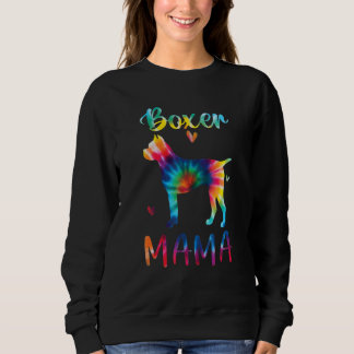 Autismus Bewusstsein Boxer Mama Gefärbte Krawatte  Sweatshirt