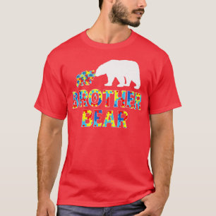 Autismus Bewusstsein Bruder Bären Unterstützung Au T-Shirt