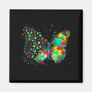 Autismus Bewusstsein Butterfly Peace Lover Geschen Magnet