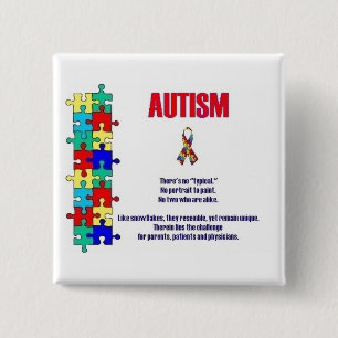 Autismus-Bewusstsein Button
