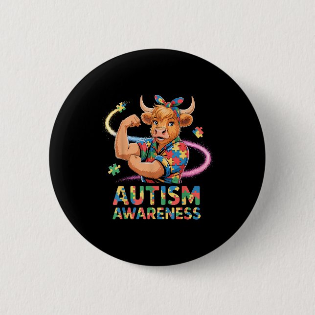 Autismus-Bewusstsein  Button (Vorderseite)