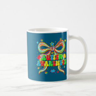 Autismus-Bewusstsein Coquette Puzzle autistische F Kaffeetasse