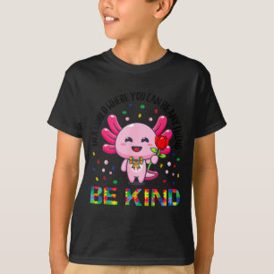 Autismus-Bewusstsein Cute Sei nett Axolotl Coquett T-Shirt