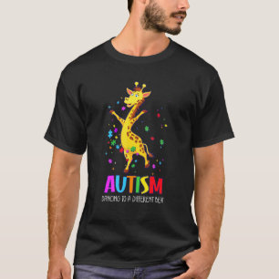Autismus-Bewusstsein Dabbing-Giraffe-Puzzleteil-Ju T-Shirt