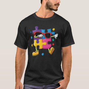 Autismus-Bewusstsein Dabbing-Puzzleteil für Kinder T-Shirt