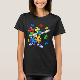 Autismus-Bewusstsein Dabbing-Puzzleteil Kinder und T-Shirt