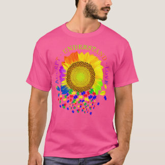Autismus Bewusstsein der Sonnenblume Akzeptanz ver T-Shirt