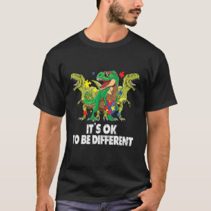 Autismus-Bewusstsein-Dinosaurier Dino Jungen Mädch T-Shirt