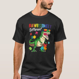 Autismus Bewusstsein Dinosaurier eher anders Puz T-Shirt