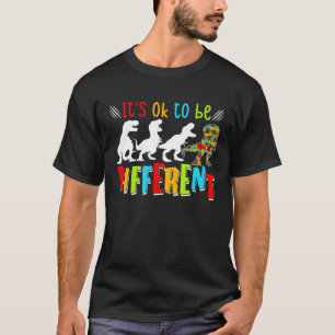 Autismus Bewusstsein Dinosaurier Kid Boys Autism D T-Shirt