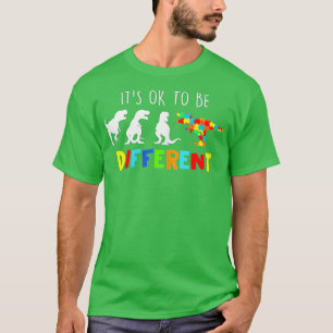 Autismus Bewusstsein Dinosaurier Kid Boys sein Ok T-Shirt