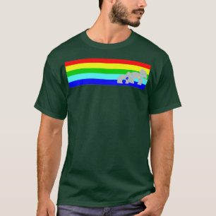 Autismus Bewusstsein Elefant Walk Multicolor Strei T-Shirt