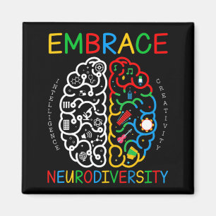 Autismus Bewusstsein Embrace Neurodiversity ADHD A Magnet