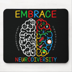 Autismus Bewusstsein Embrace Neurodiversity ADHD A Mousepad