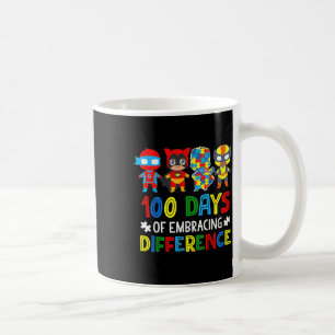 Autismus Bewusstsein Embrace Unterschiede 100 Tage Kaffeetasse