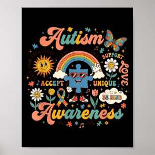 Autismus-Bewusstsein Es ist okay, anders zu sein U Poster