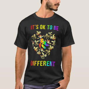 Autismus-Bewusstsein Es ist okay, andersfarbig zu T-Shirt
