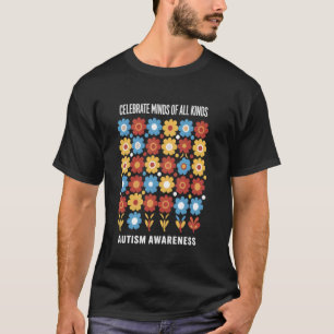 Autismus-Bewusstsein Feiern Neurodiversität Bunt T-Shirt