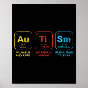 Autismus Bewusstsein Frauen Mama Kinder Akzeptanz  Poster