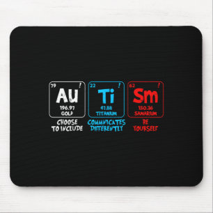 Autismus-Bewusstsein Frauen Männer Kinder Elemente Mousepad