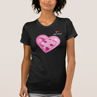 Autismus Bewusstsein Frauen Shirt Rosa Herz indivi