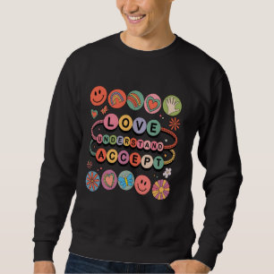 Autismus Bewusstsein Freundschaft Bracelet Liebe a Sweatshirt