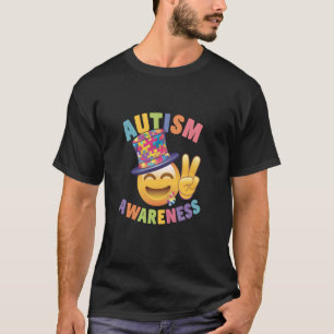 Autismus-Bewusstsein Friedenszeichen T-Shirt