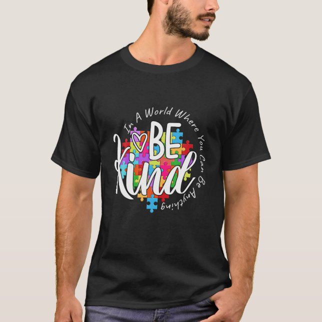 Autismus Bewusstsein Funny Puzzle Kind sein T-Shirt (Vorderseite)