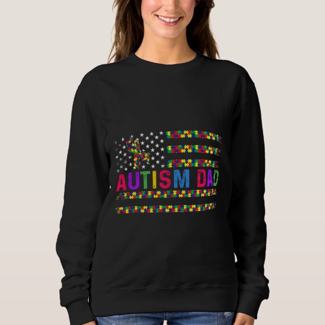 Autismus Bewusstsein für Mädchen Mama Bruder Kind  Sweatshirt (Vorderseite)