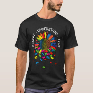 Autismus-Bewusstsein Gänseblümchen Akzeptieren Ver T-Shirt