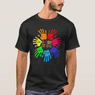 Autismus-Bewusstsein Gebärdensprache Hand Puzzle U T-Shirt