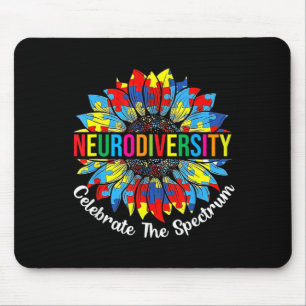 Autismus-Bewusstsein Gehirn Neurodiversität Unters Mousepad
