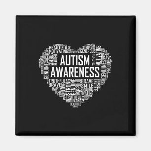 Autismus-Bewusstsein Geschenk Herz Stolz Unterstüt Magnet