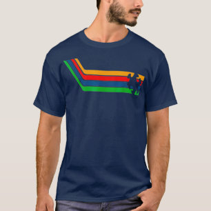 Autismus Bewusstsein Geschenk Retro Streifen Niedl T-Shirt