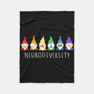 Autismus-Bewusstsein-Gnom Neurodiversitäts-Geschen Fleecedecke
