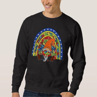 Autismus Bewusstsein Gnomes Holding Heart Rainbow  Sweatshirt