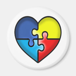 Autismus Bewusstsein Herz Magnet