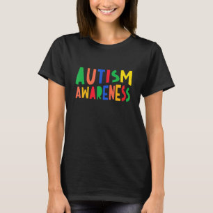Autismus-Bewusstsein Herz Unterstützung Autistisch T-Shirt