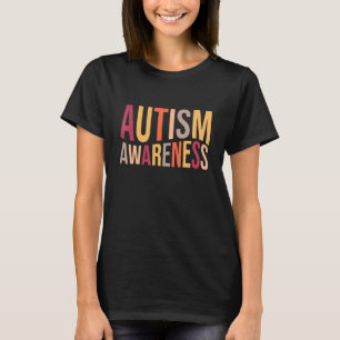 Autismus-Bewusstsein Herz Unterstützung Autistisch T-Shirt