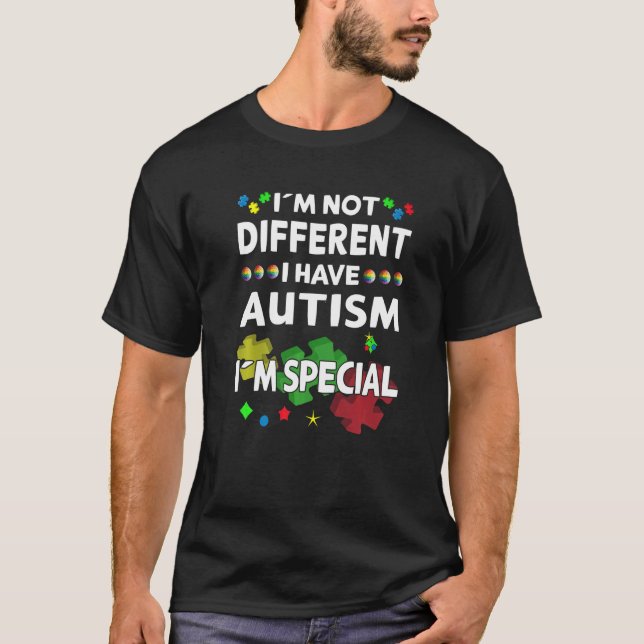 Autismus Bewusstsein ich bin nicht anders ich bin  T-Shirt (Vorderseite)