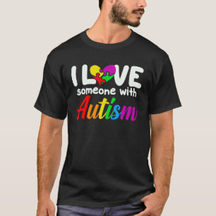 Autismus-Bewusstsein Ich Liebe Jemanden Mit Autism T-Shirt