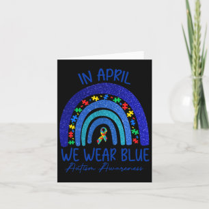 Autismus-Bewusstsein Im April Tragen Wir Blau Auti Karte
