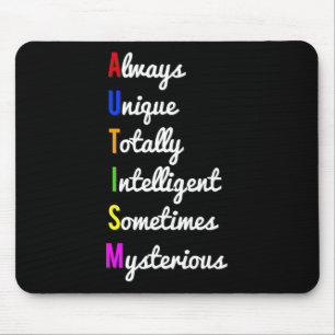 Autismus Bewusstsein immer einzigartig Mousepad