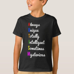 Autismus Bewusstsein immer einzigartig T-Shirt