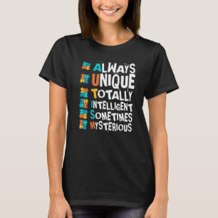 Autismus-Bewusstsein Immer Einzigartig Total Intel T-Shirt