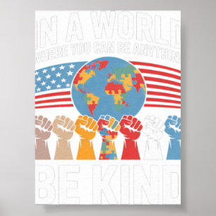 Autismus-Bewusstsein In Einer Welt, In Der Man All Poster