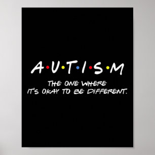 Autismus-Bewusstsein ist derjenige, wo es in Ordnu Poster
