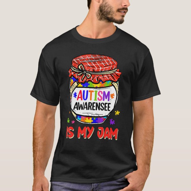 Autismus Bewusstsein ist meine Niedliche Jam Meme  T-Shirt (Vorderseite)