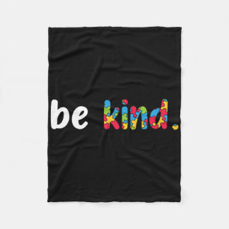 Autismus Bewusstsein ist nett farbenfrohe Puzzlete Fleecedecke