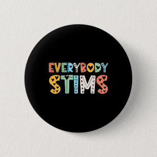 Autismus-Bewusstsein Jeder stimuliert Autismus-Leh Button